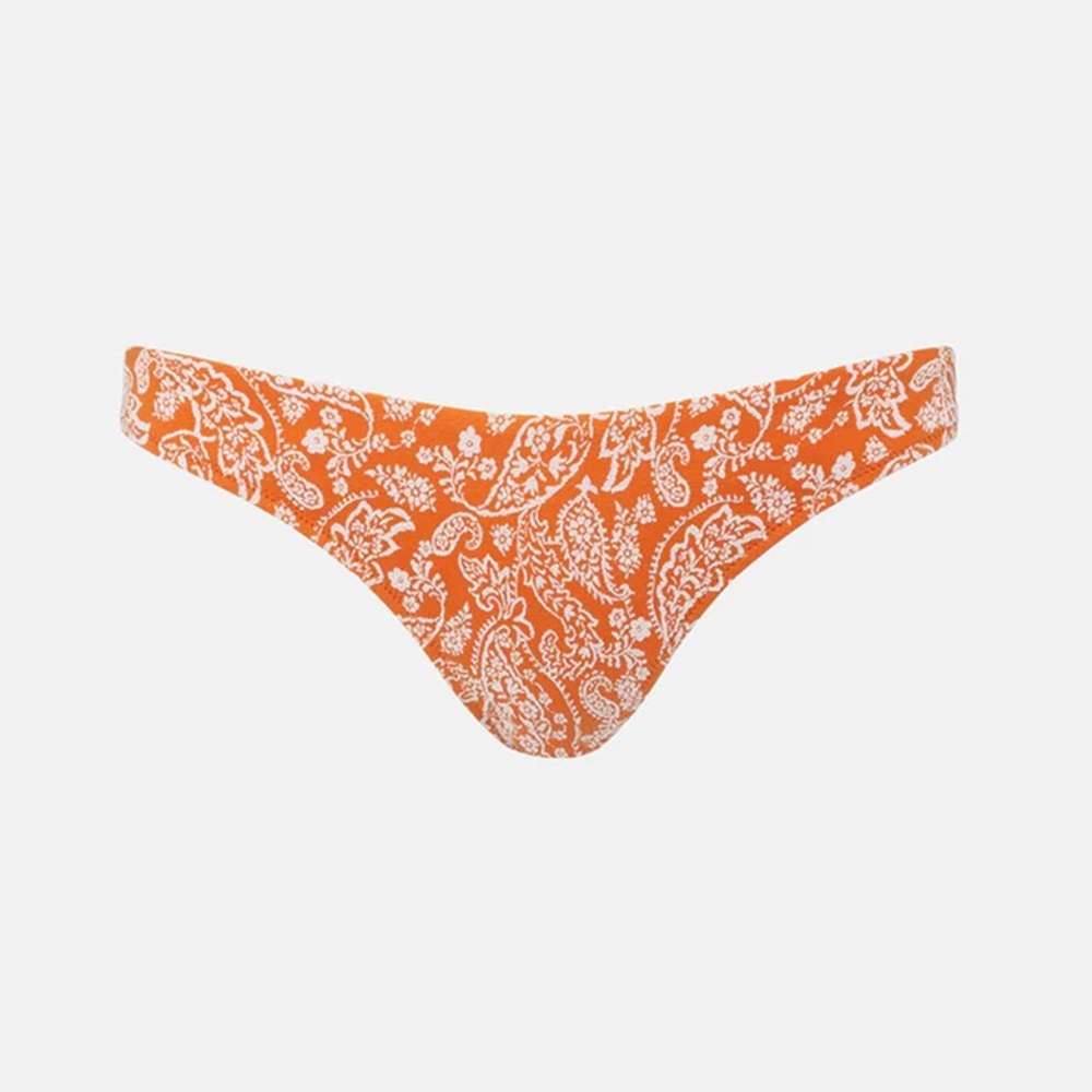 Rhythm Women's Adina Paisley Hi Cut Pant - Terracotta SMALL *RARE*